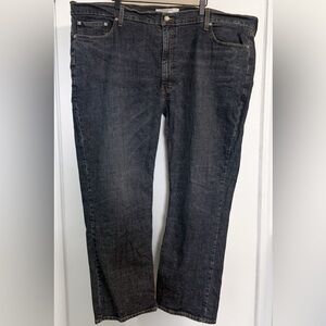 Levi Strauss Signature Gold Straight Jeans 48x30 Dark Wash Stretch